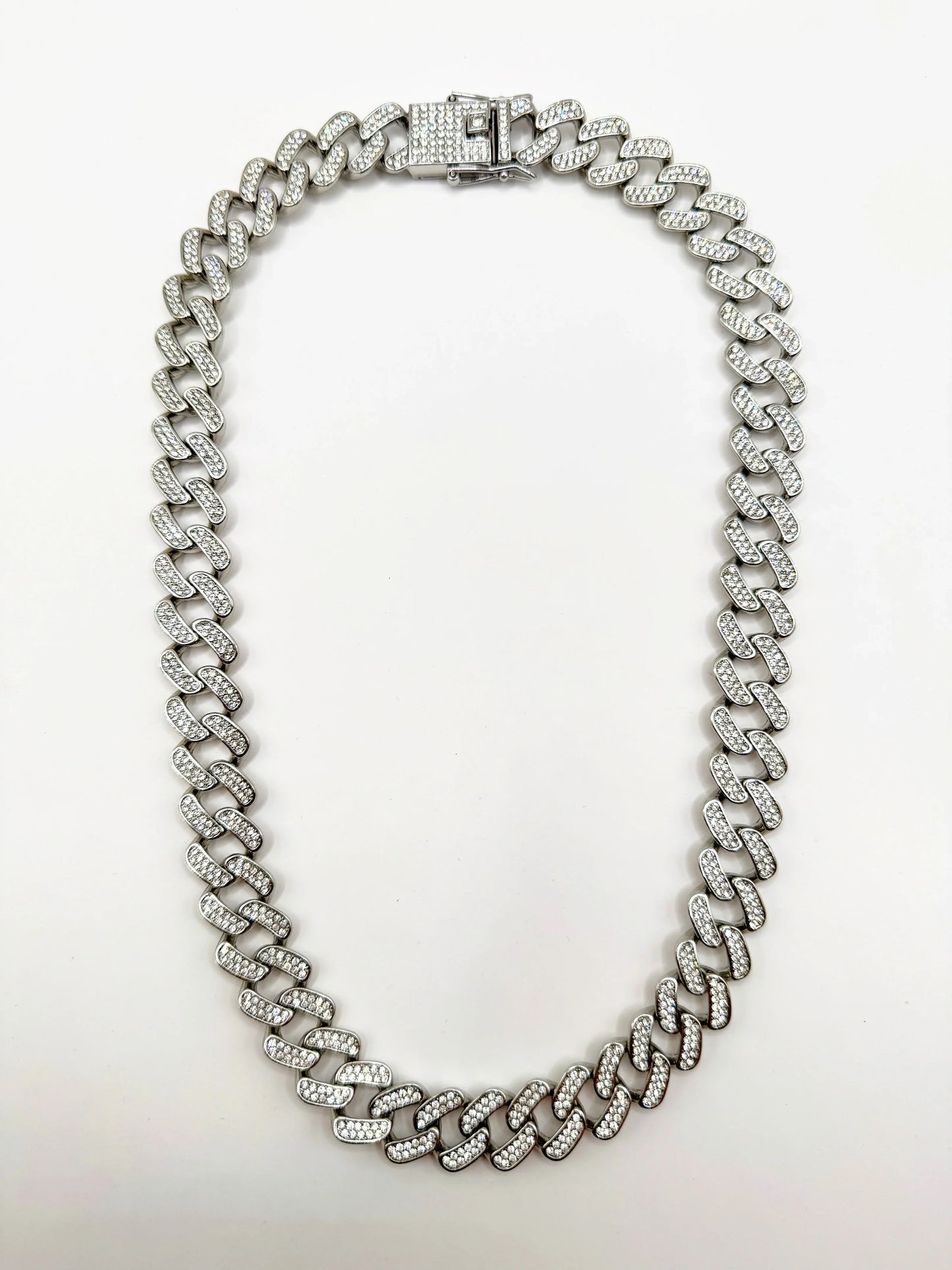 Colier Cuban silver 50 cm - Blingz