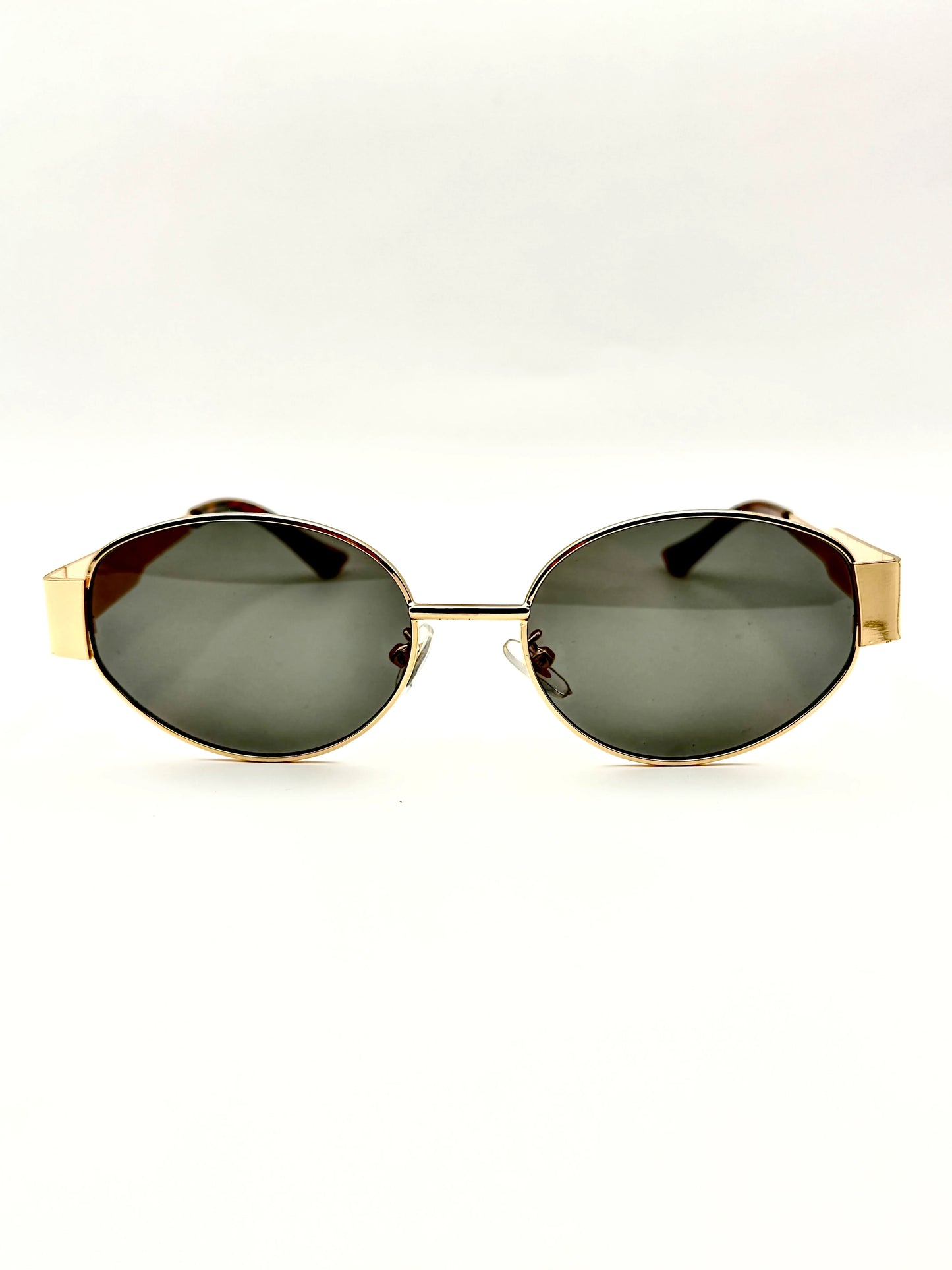 Ochelari de soare unisex Gold Retro Vision UV400 - Blingz