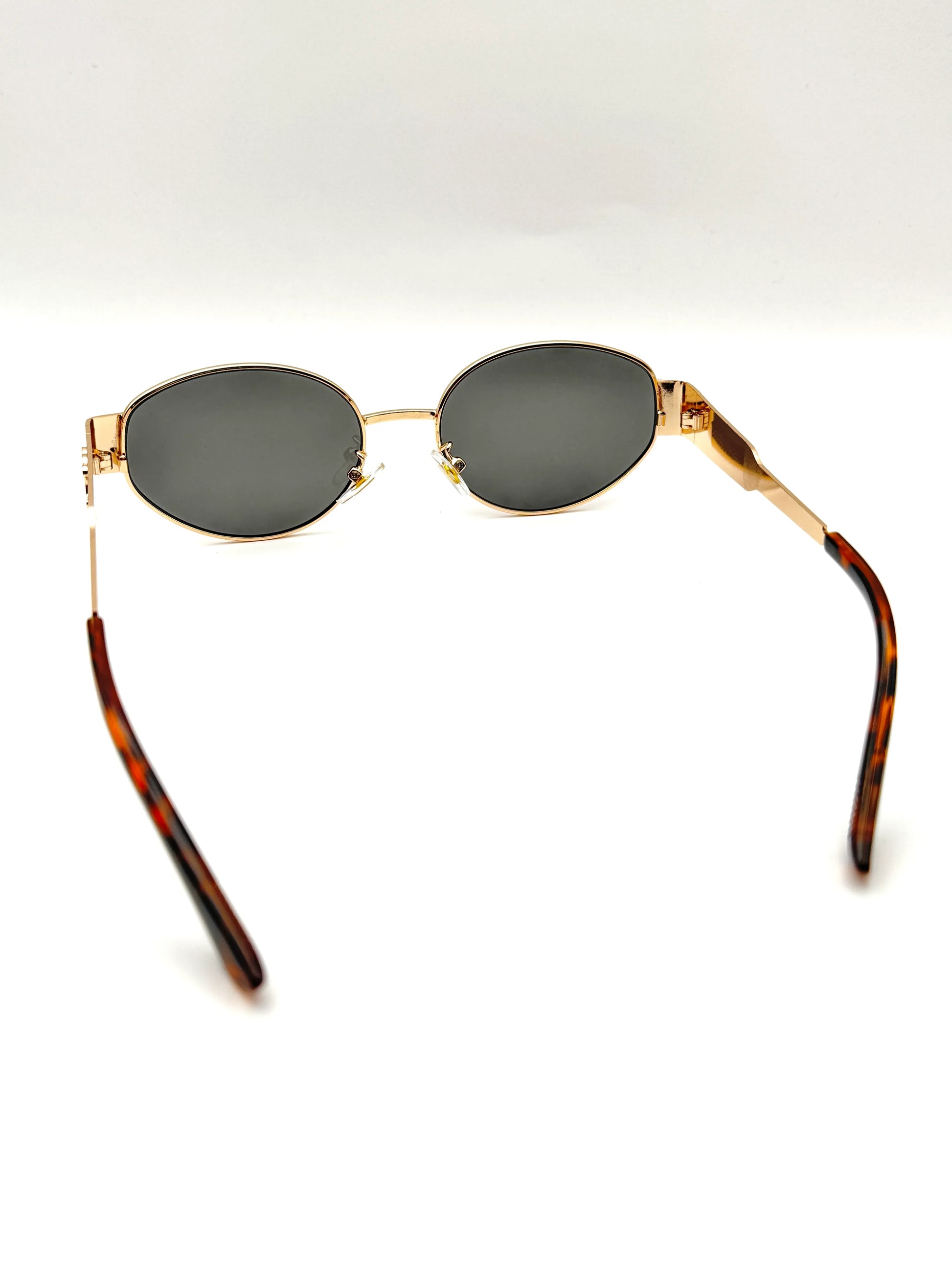 Ochelari de soare unisex Gold Retro Vision UV400 - Blingz