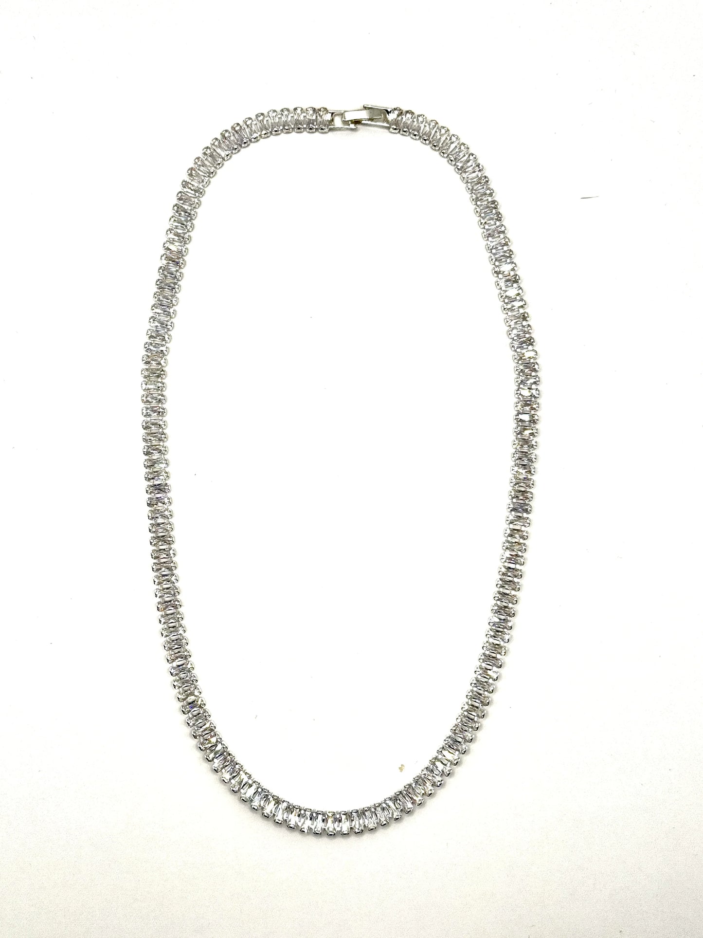Colier Tennis damă din inox cu zirconiu transparent