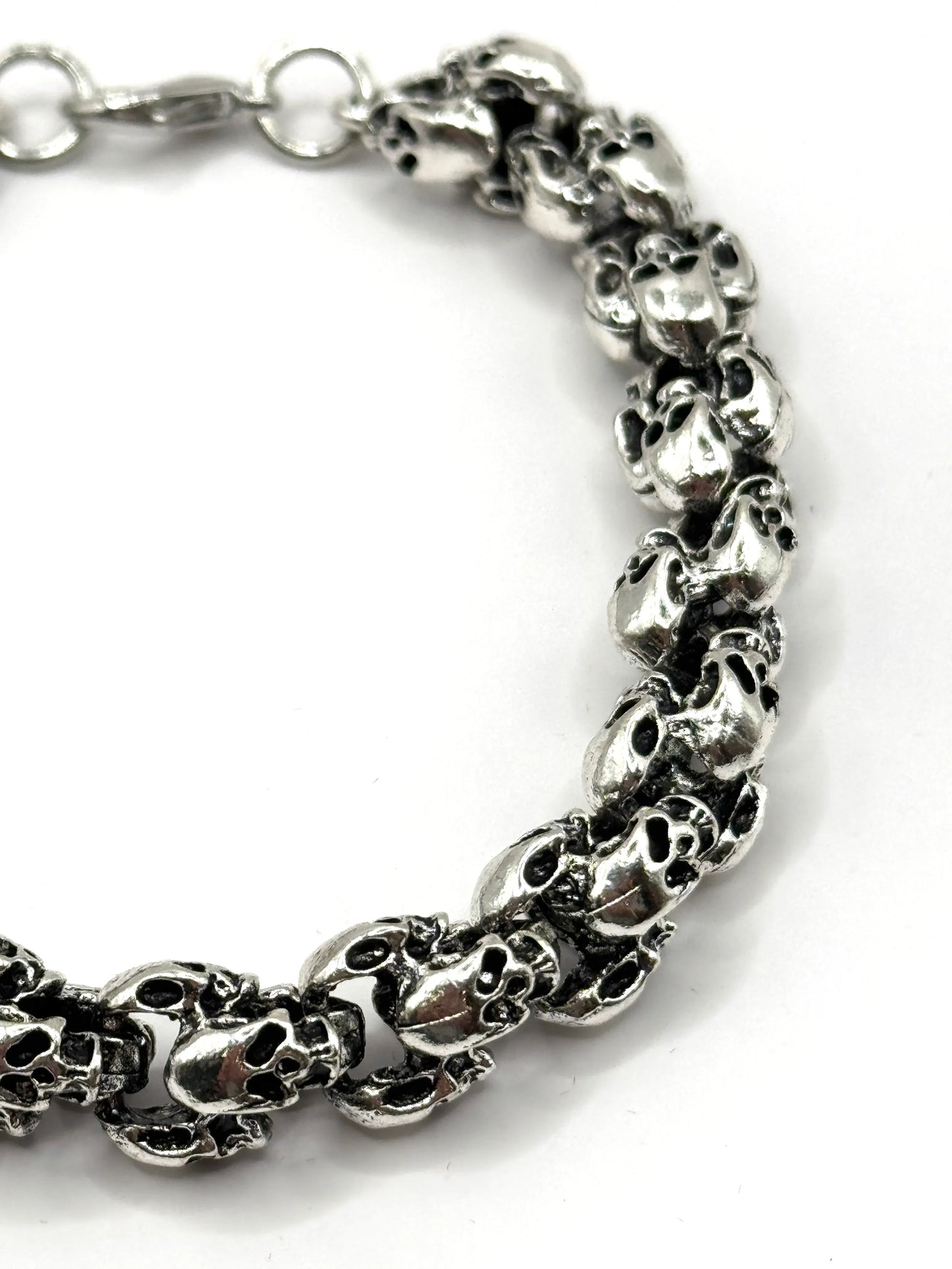Bratara Skull chain din inox
