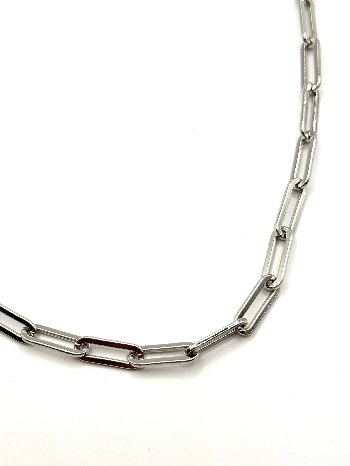 Lantisor Fine Chain argintiu din inox
