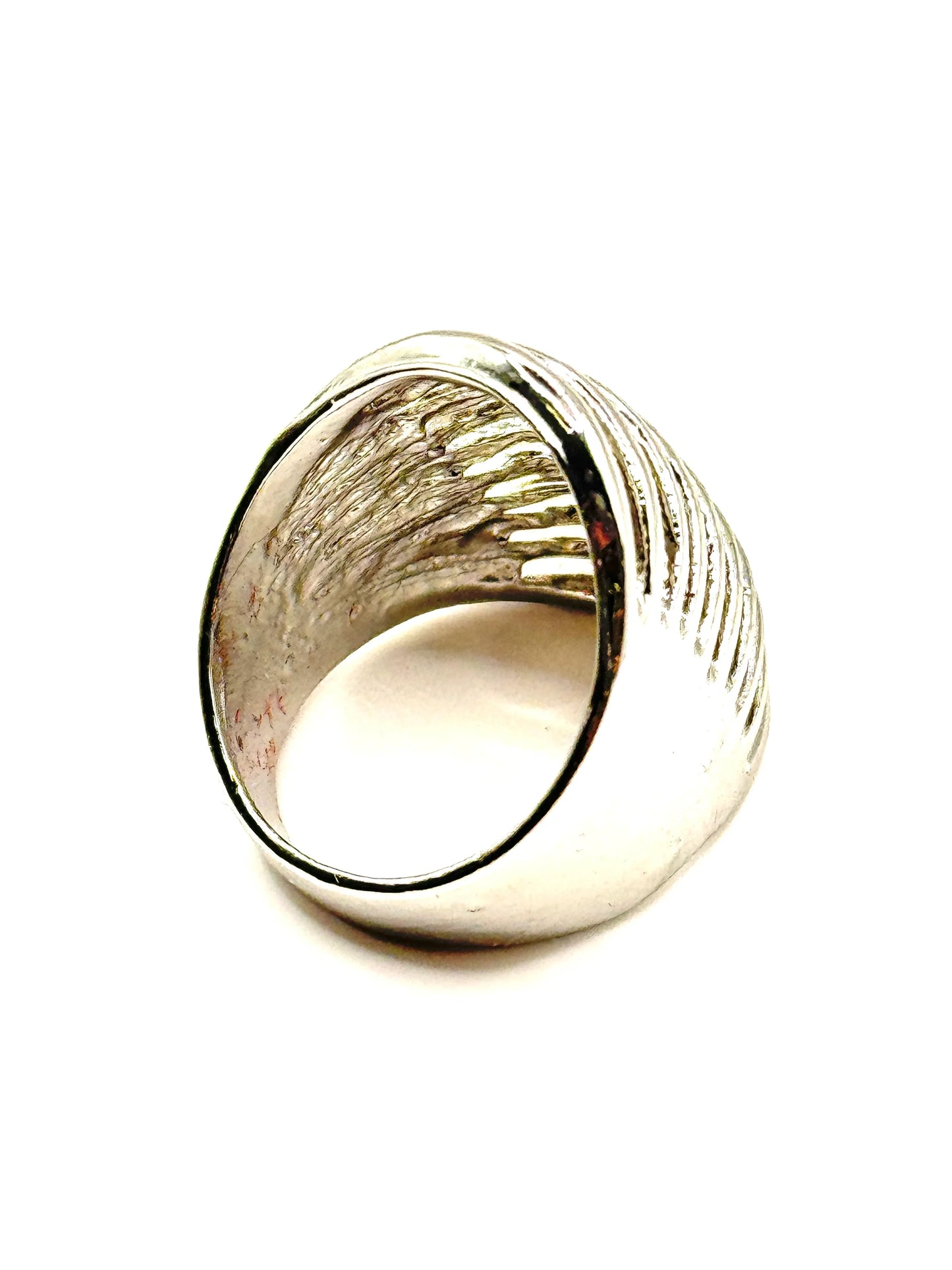 Inel Radial argintiu din inox