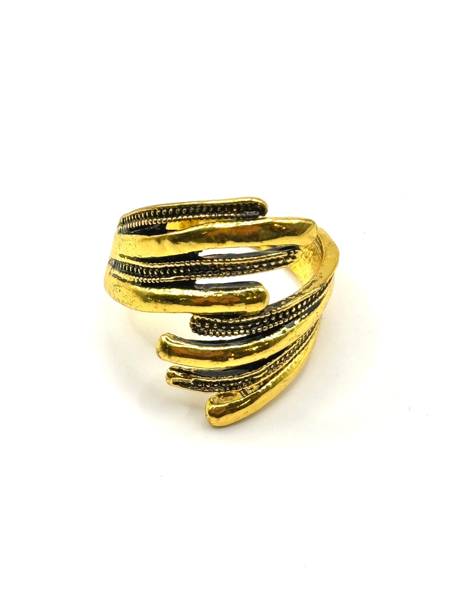 Inel Myth auriu din inox - Blingz