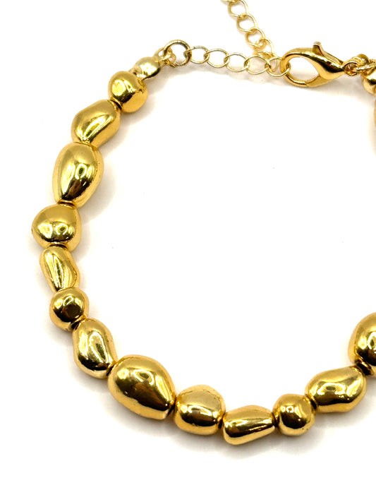 Bratara Nugget placata cu aur 18k