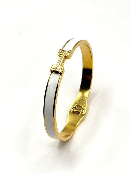 Bratara Clic H - placata cu aur 18k