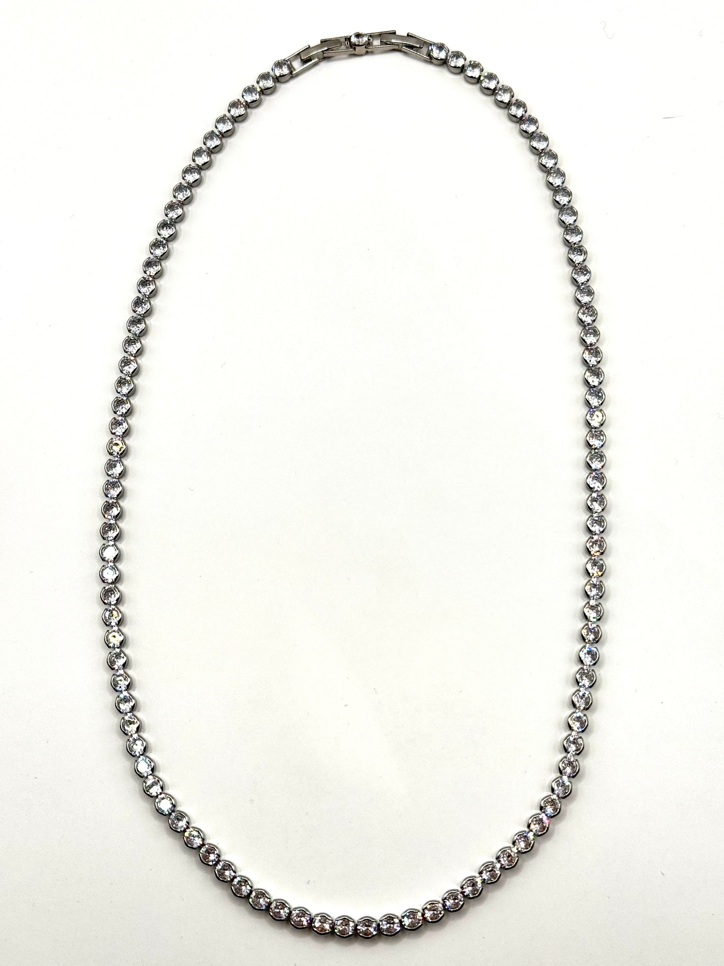 Colier rotund Tennis inox