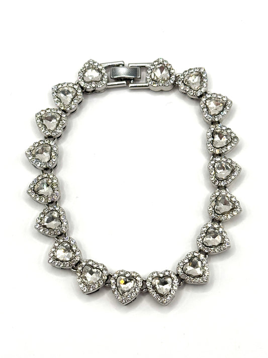 Bratara Heart Diamond Tennis