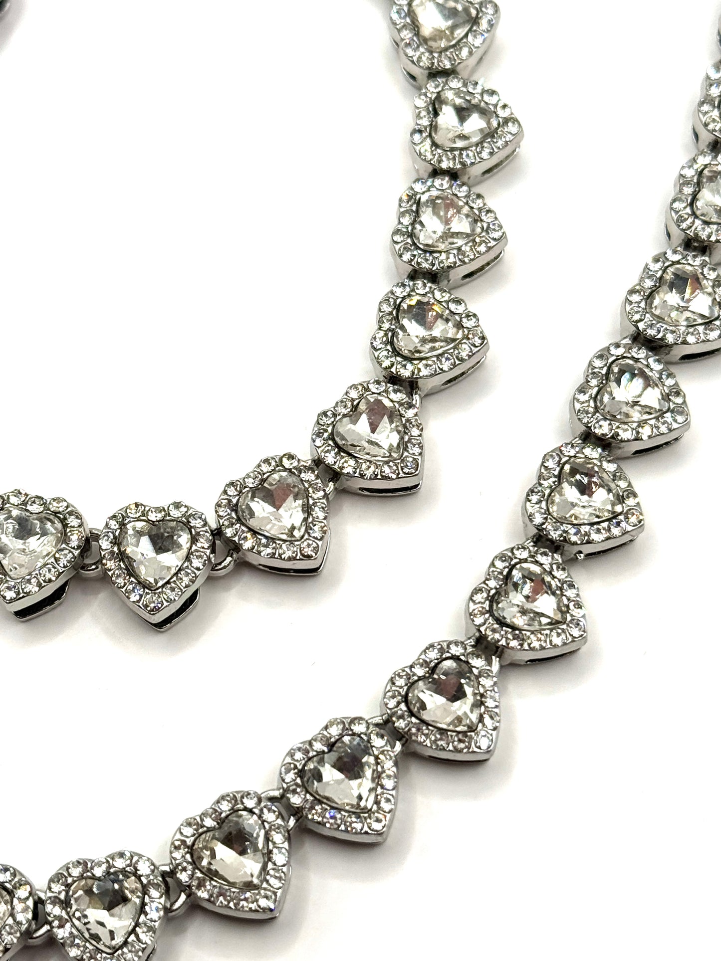 Colier Heart Diamond Tennis inox