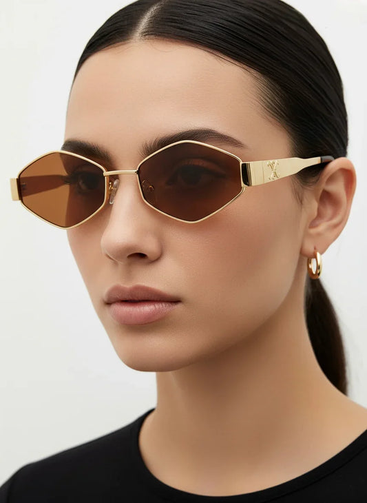 Ochelari de soare unisex Golden Flame UV400 - Blingz