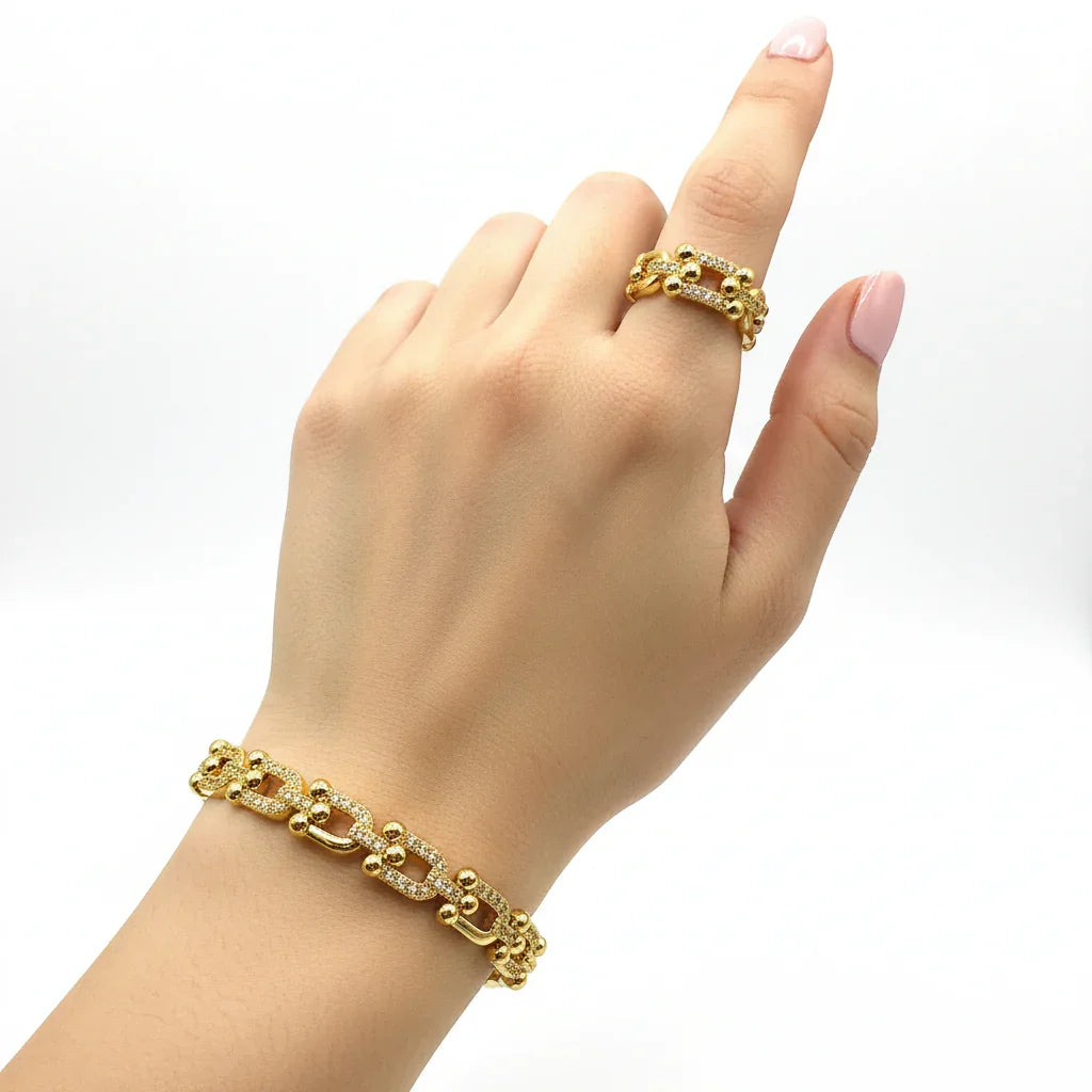 Set Link Bratara si Inel reglabil