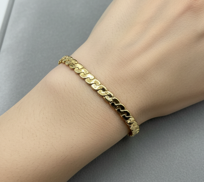 Bratara Infinity - placata cu aur 18k