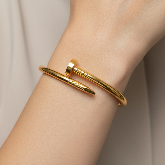 Bratara tip cui gold placata cu aur 18k