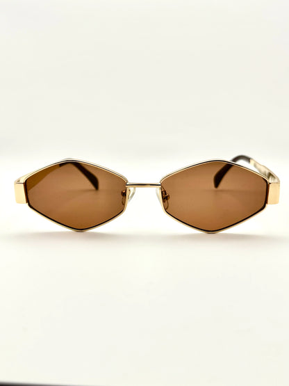 Ochelari de soare unisex Golden Flame UV400 - Blingz