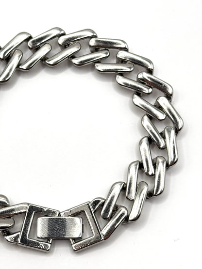 Brățară bărbătească Cuban Link din inox 20 cm – stil urban, hip-hop & Y2K