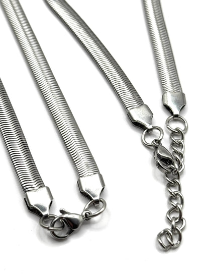 Set colier si brățară Snake din inox