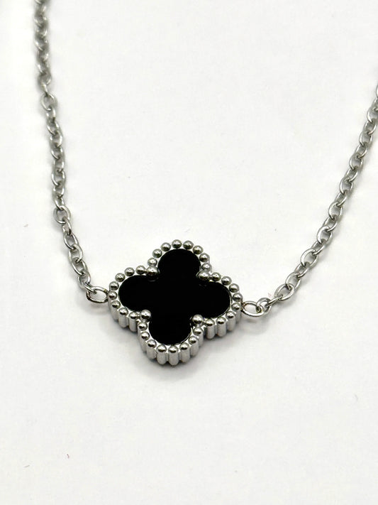 Bratara Flower argintie din inox - Blingz