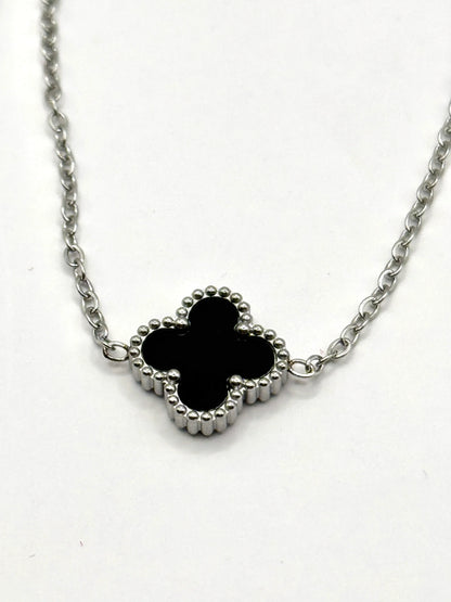 Bratara Flower argintie din inox