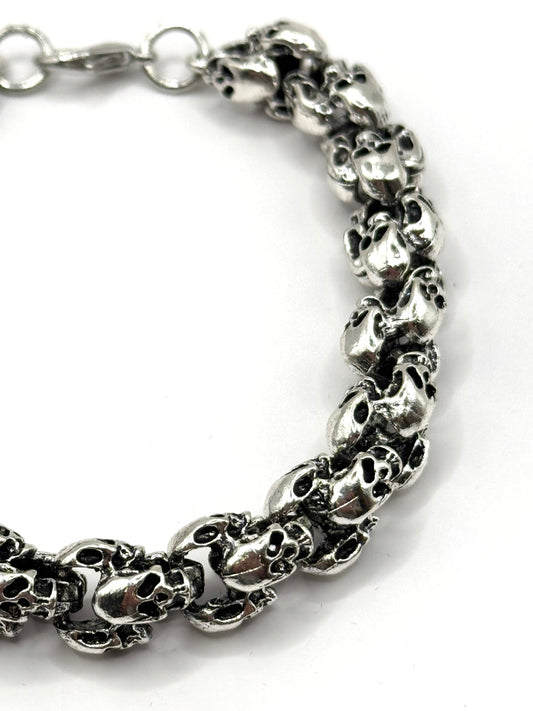 Bratara Skull chain din inox