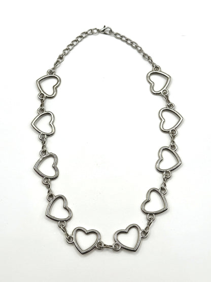 Lant Heart Silver din inox