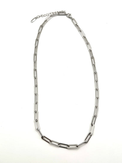 Lantisor Fine Chain argintiu din inox