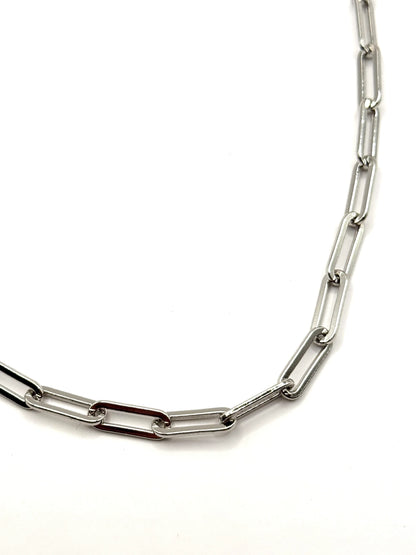 Lantisor Fine Chain argintiu din inox