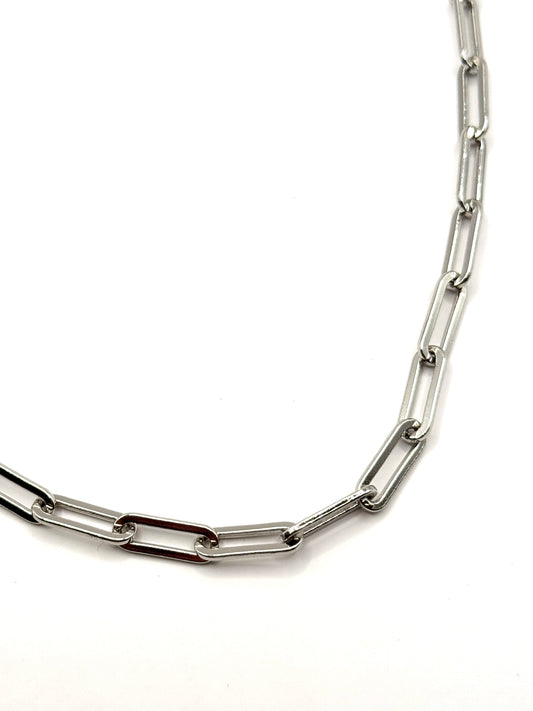 Lantisor Fine Chain argintiu din inox