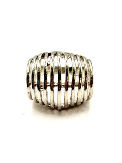 Inel Croix argintiu din inox