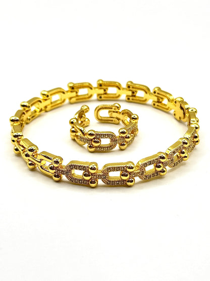Set Link Bratara si Inel reglabil
