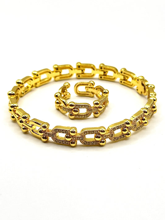 Set Link Bratara si Inel reglabil