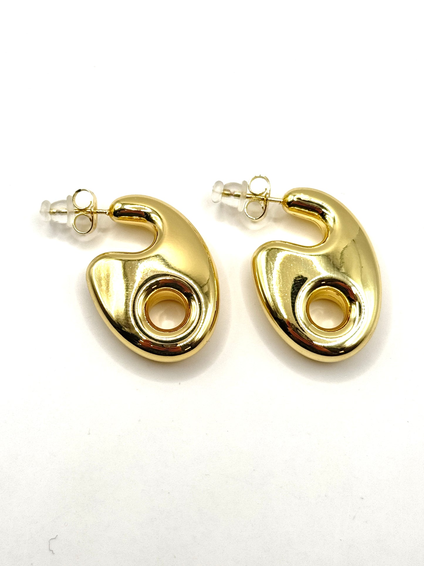 Cercei Florence inox placati cu aur 18k