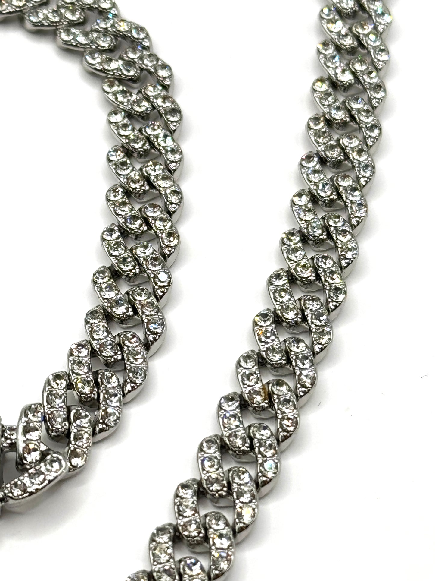 Set Cuban Silver colier si bratara inox 8mm