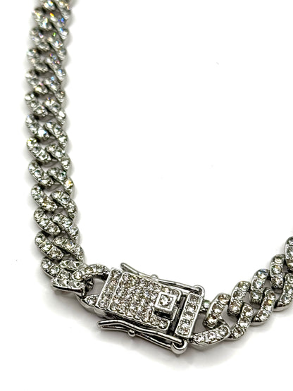 Colier Cuban Silver 8mm