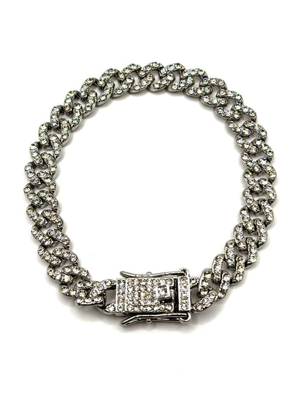 Bratara Cuban Silver 8mm