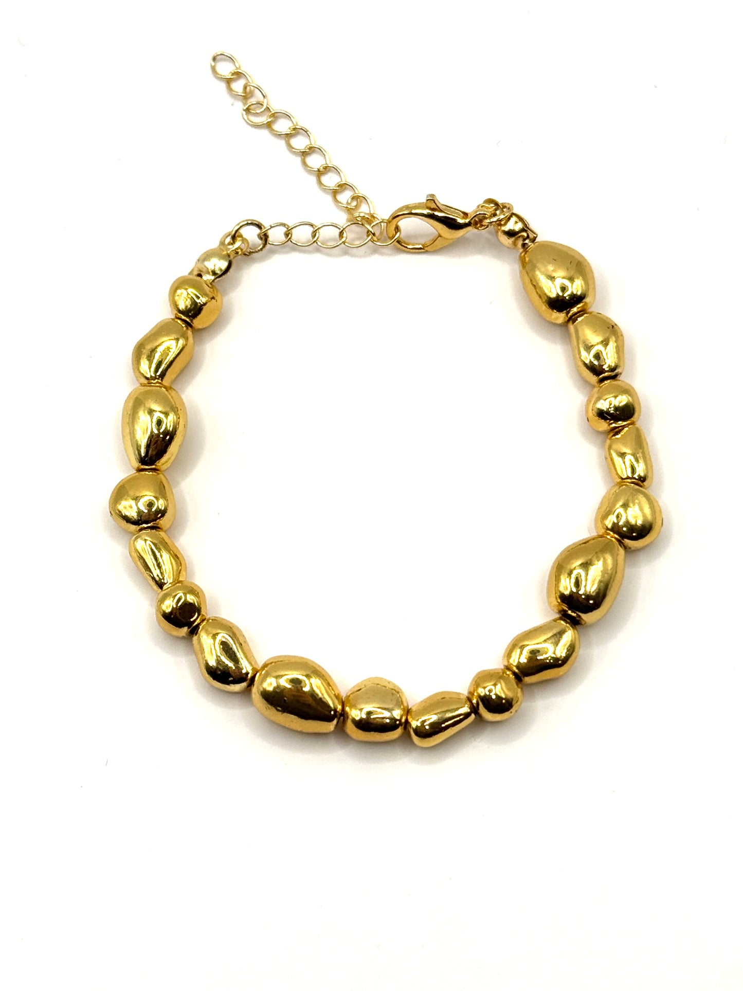 Bratara Nugget placata cu aur 18k