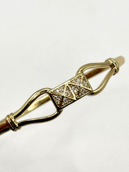 Bratara Clover - placata cu aur 18k