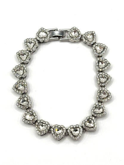 Bratara Heart Diamond Tennis