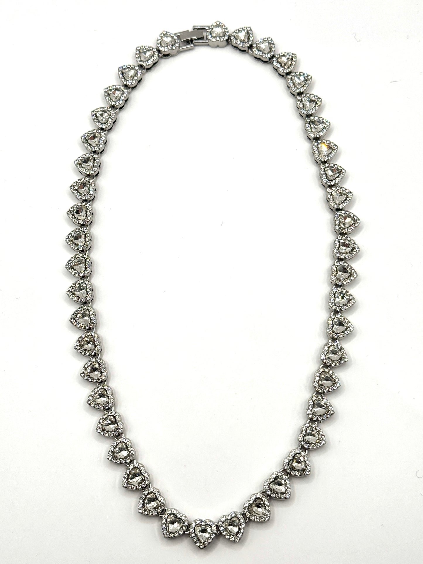 Colier Heart Diamond Tennis inox