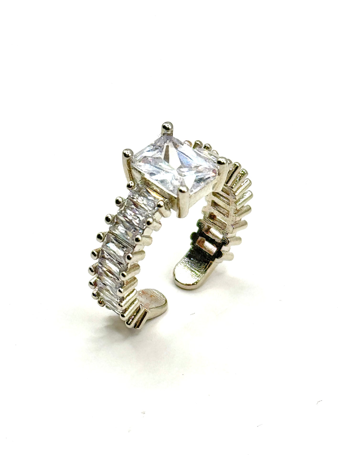 Inel Prinncess reglabil cu pietre zirconinu