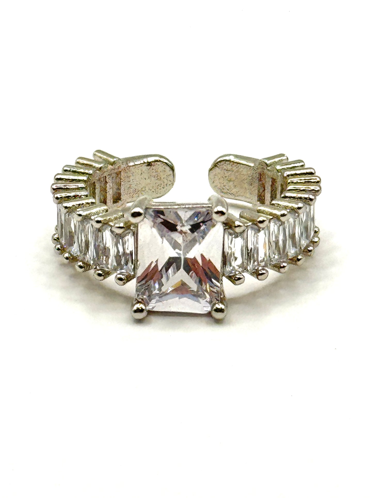 Inel Prinncess reglabil cu pietre zirconinu