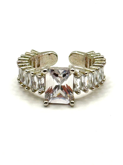 Inel Prinncess reglabil cu pietre zirconinu