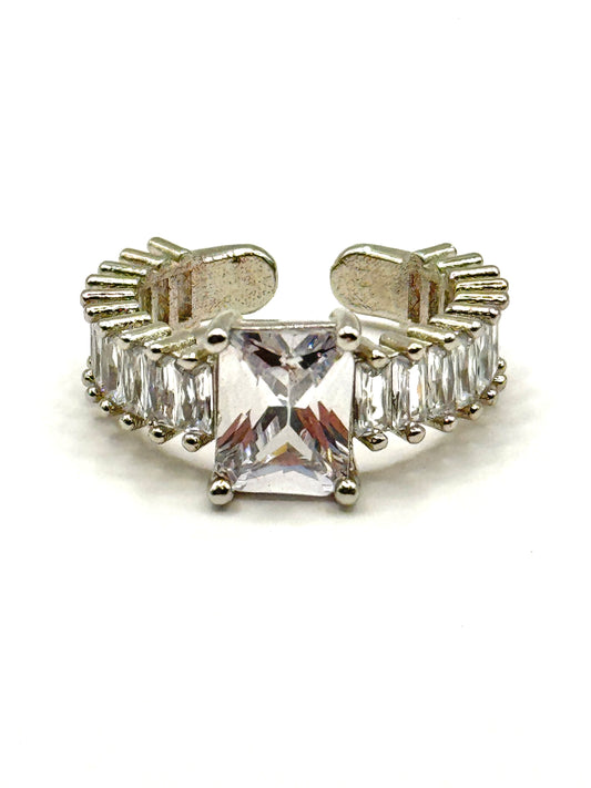 Inel Prinncess reglabil cu pietre zirconinu