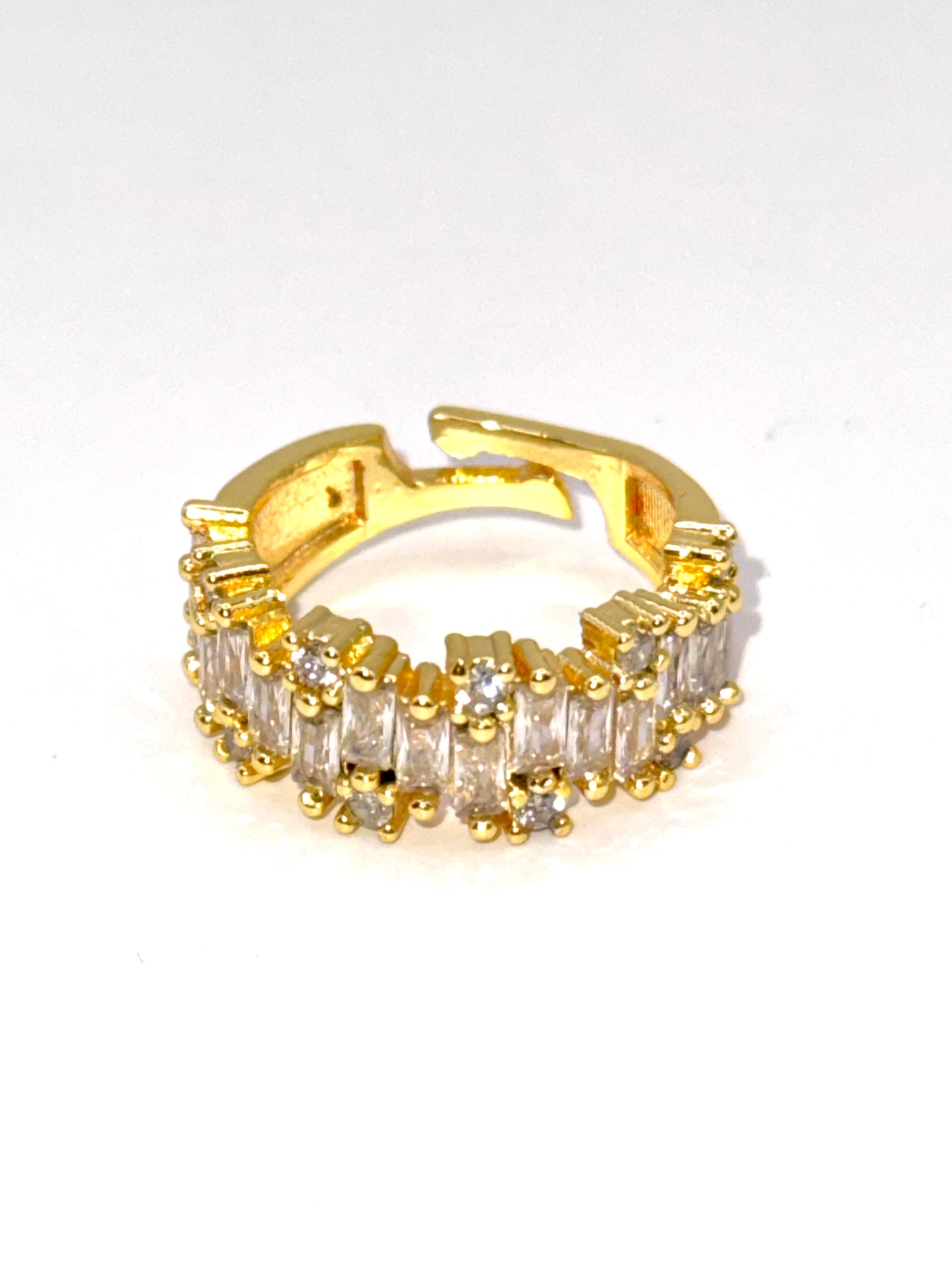 Inel Mosaic - reglabil placat cu aur 18k