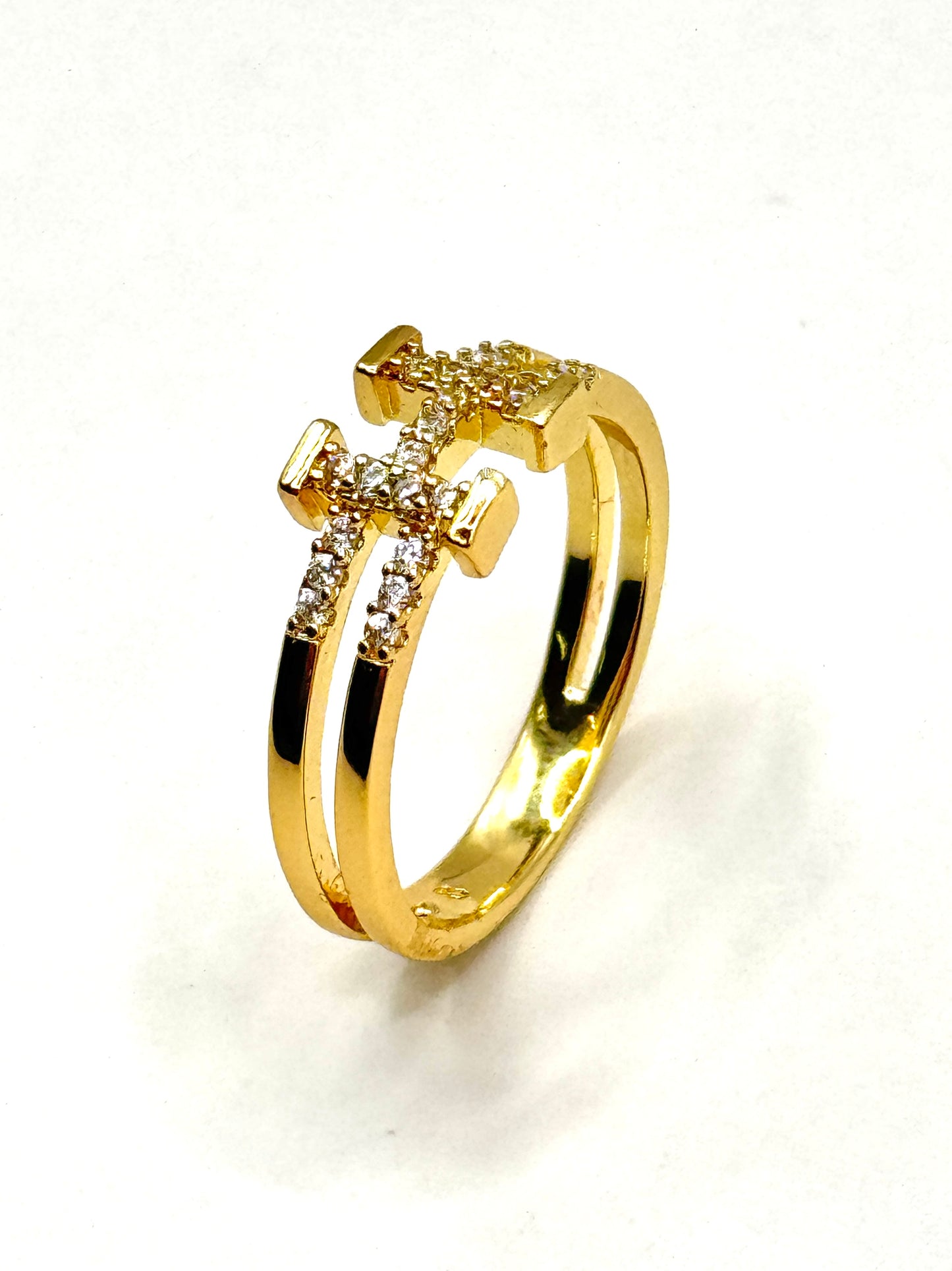 Inel Halsey placat cu aur 18k