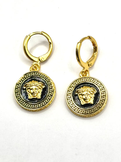 Set Medusa, inox placat cu aur 18k