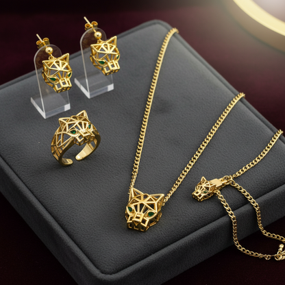 Set Pantera 5mm, inox placat cu aur 18k